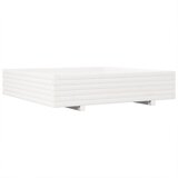  Vrtna sadilica bijela 110 x 110 x 26,5 cm od masivne borovine | shoptok.hr