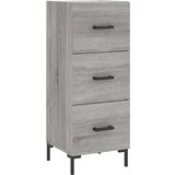 Maison Chic Komoda - Predalnik siva sonoma 34,5x34x90 cm inženirski les, (21718067) | Shoptok.si