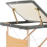  Stol za masažu s 3 zone i drvenim okvirom antracit 186 x 68 cm | shoptok.hr