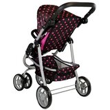 Kolica 2 u 1 s torbom za gondolu crno ružičasta | shoptok.hr