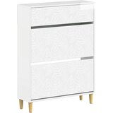  Ormar za cipele DELFT 78 x 24 x 103 cm Konstruirano drvo - Bijela visokog sjaja | shoptok.hr
