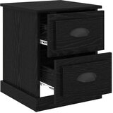  Noćni ormar s ladicama 2 pcs Crni hrast 39 x 39 x 47.5 cm | shoptok.hr