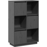Furnova Visoka omara siva 74x35x117 cm trdna borovina, (21954944) | Shoptok.si