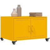  Stolić za kavu boje senfa 68x50x43,5 cm čelik | shoptok.hr