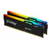 Oblivion gaming oprema Memorija DDR5 32GB (2x16GB) 6400MHz Kingston Fury Beast RGB KF564C32BBEAK2-32 | Eponuda.com