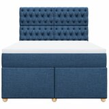  Krevet s oprugama i madracem plavi 140x200 cm od tkanine | shoptok.hr