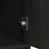  Komoda s ladicama i vratima crni hrast 73x31x90 cm | shoptok.hr