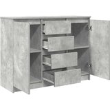 Komoda s ladicama beton siva 100,5x35x76 cm konstruirano drvo | Eponuda.com