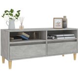 TV ormarić boja betona 100x34 5x44 5 cm od konstruiranog drva | shoptok.hr