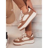 DStreet Sneakersy damskie LETUR ciemnobeżowe | shoptok.hr