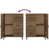  Komoda boja smeđeg hrasta 69 5x34x90 cm od konstruiranog drva | shoptok.hr