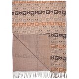 Pri Warm stylish scarf pattern geometric teddy bears shiny thread soft smooth 180x70 cm | Shoptok.si