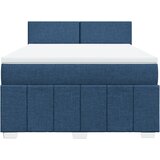  Krevet s oprugama i madracem plavi 160x200 cm od tkanine | shoptok.hr