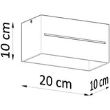 Nice Lamps Siva stropna svjetiljka s metalnim sjenilom 10x20 cm Lorum – | shoptok.hr