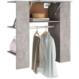 vidaXL omarica za predsobo betonsko siva 97,5x37x99 cm konstruiran les | Shoptok.si