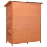 vidaXL Vrtna lopa za orodje 135,5x75x160 cm trden les jelke | Shoptok.si