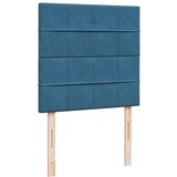 Box spring krevet s madracem tamnoplavi 80 x 200 cm baršunasti | shoptok.hr