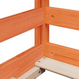  Visoki krevet s krovom voštano smeđi 80x200 cm masivna borovina | shoptok.hr