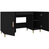  Radni stol crni 140 x 50 x 75 cm od konstruiranog drva | shoptok.hr