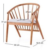 Hanah home trpezarijska stolica ava 4501 | ePonuda.com
