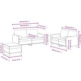 vidaXL 3-dijelni set sofa s jastucima tamnozeleni baršunasti | shoptok.hr