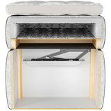 Livetastic POSTELJA Z VZMETNICO 160 cm x 200 cm , les, tekstil, leseni material temno siva | Shoptok.si