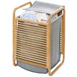 košara za veš s okvirom od bambusa Bamboo, 43 l