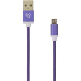 S Box KABEL USB A Muški -> MICRO USB Muški 1.5 m Ljubičasti, (08-usb-10315u) | shoptok.hr