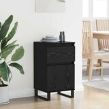 vidaXL Strani šal Črni hrast 35 x 40 x 70 cm Konstruiran les | Shoptok.si