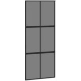  Klizna vrata crna 90 x 205 cm od kaljenog stakla i aluminija | shoptok.hr