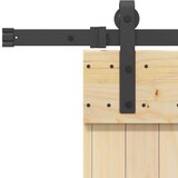 vidaXL Drsna vrata s kompletom vodil 80x210 cm trdna borovina | Shoptok.si