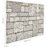  Zidne panele 10 pcs Siva 100 x 50 cm EPS pjena | shoptok.hr