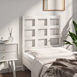  Uzglavlje za krevet bijelo 80,5x4x100 cm od masivne borovine | shoptok.hr