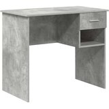  Stol s ladicama Betonski sivi 90 x 49 x 75 cm Konstruirano drvo | Eponuda.com