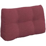  Jastuk za leđa Vinska crvena 80 x 24 x 50 cm tkanina | shoptok.hr
