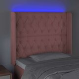  Posteljno vzglavje roza 103x16x118/128 cm žamet, (20793883) | Shoptok.si