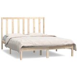 The Living Store Posteljni okvir iz trdne borovine 135x190 cm - Posteljni Okvir, (21526915) | Shoptok.si