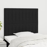  Uzglavlje Crno 90x5x118/128 cm Tkanina | shoptok.hr