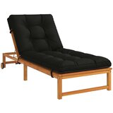  Jastučić za ležaljku VIANEN 100% poliester Crna 200 x 80 x 8 cm Slike