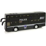 Crni dvokatni policijski autobus na povlačenje sa zvukom - crni | shoptok.hr