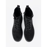 Shelvt Women's black hiking boots with suede trim | ePonuda.com