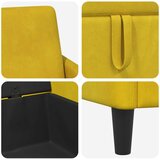 SOFA s pohranom Žuta 172 x 78 x 87 cm Poliester | shoptok.hr