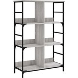vidaXL Knjižna polica siva sonoma 78,5x33x117,5 cm inženirski les | Shoptok.si