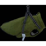 Kaput za pse s pojasom Maslinasto zelena 5XL Flis i Poliester | shoptok.hr