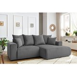Bobochic Paris Siva baršunasti kutna garnitura Enjoy – | shoptok.hr
