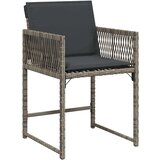 vidaXL Vrtni set za objed 5 pcs Siva poliratan | shoptok.hr