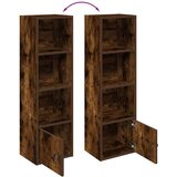 vidaXL Knjižna omara dimljeni hrast 31x24x102 cm inženirski les | Shoptok.si