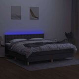  Box spring s madracem LED tamnosivi 180x200 cm tkanina | shoptok.hr