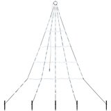 vidaXL LED božično drevesce med 112 LED Hladno bela 511 cm Kovina | Shoptok.si