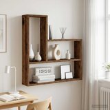 Polica na zidu Staro drvo 60 x 11 x 60 cm Konstruirano drvo | shoptok.hr